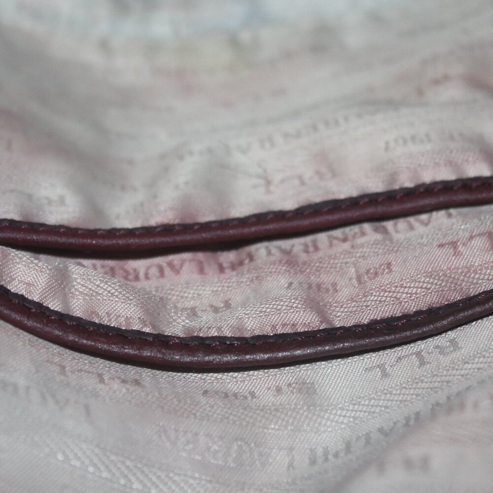 $348 Slouchy Large Merlot Leather Governor's Lodge Hobo Shoulder Bag Purse - Picture 10 of 14